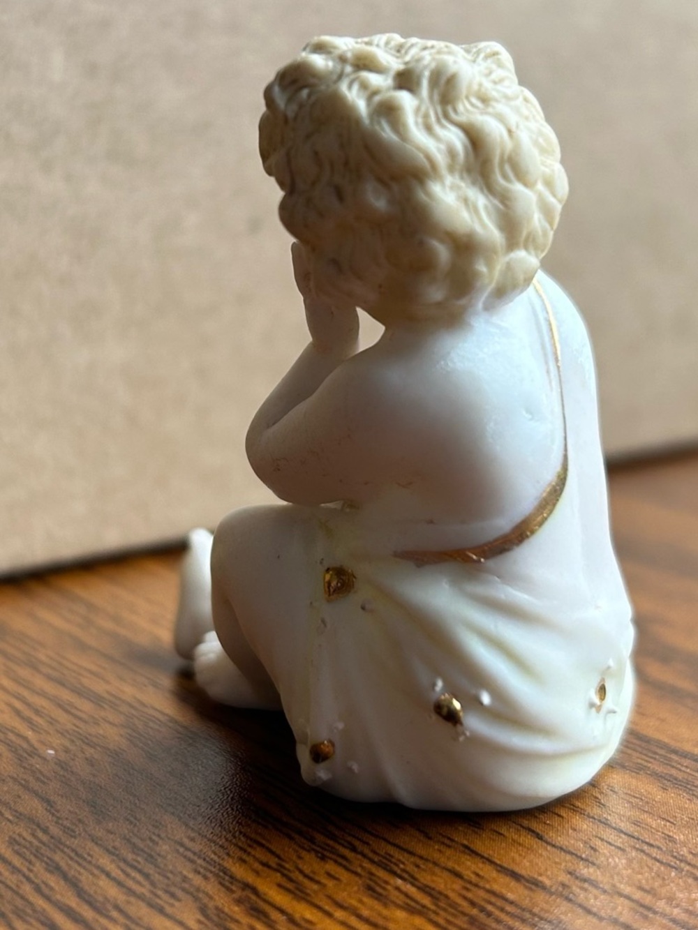 Vintage Cherub Figurines Lot Bisque Porcelain Angels Set - Picture 7 of 14